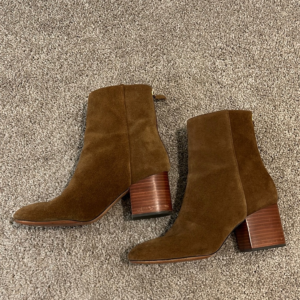 J. Crew Brown Suede Ankle Boots